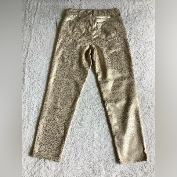 TIME AND TRU MID RISE WOMEN’S SLIM FIT PANTS - GOLD - SIZE 4 - Picture 2 of 5